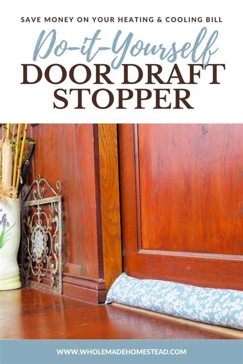 how to make a door draft stopper
