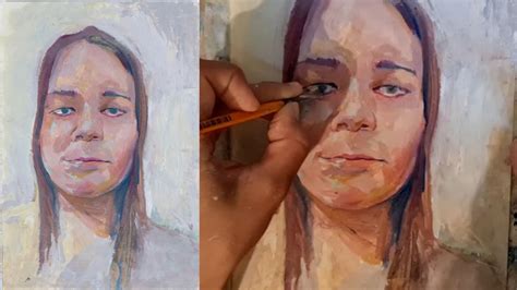 painting Alina's portrait - YouTube