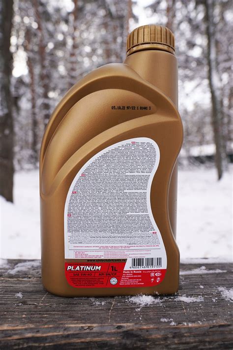 Sintec Platinum 5W-40 A3/B4 свежее - Лабораторные анализы - Свежие ...