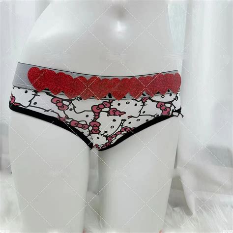 Sanrio-Lencería de Hello Kitty para parejas, ropa interior Sexy de