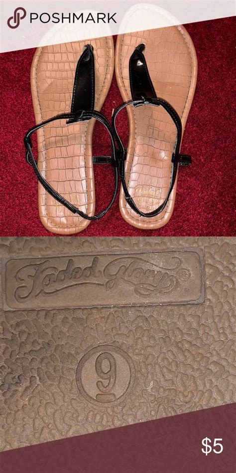 Faded Glory sandals. | Faded glory, Sandals, Black and brown