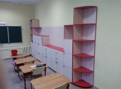 Мебель для школы шкафы для хранения - фото