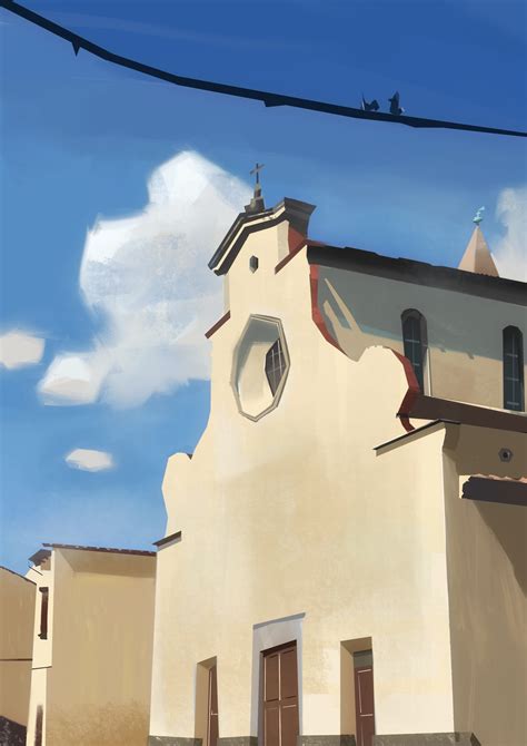 ArtStation - A curch in Florence, Italy (photo study)