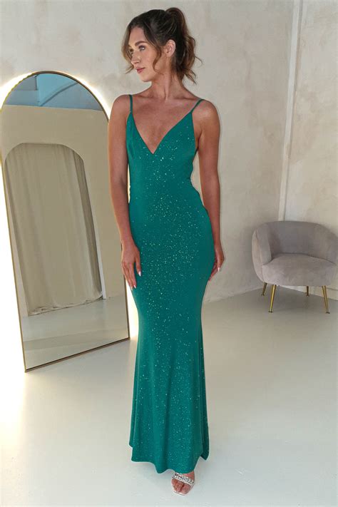macy's emerald green dresses 3