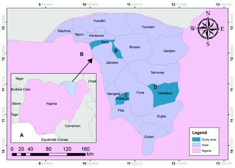 map  nigeria showing yobe state  yobe state showing