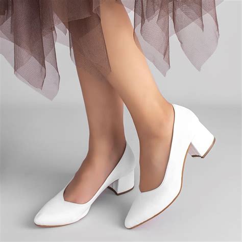 Koop White Low Heels Shoes for Women Fashion Ladies Sandals 2022 ...