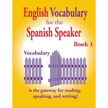 English Vocabulary for the Spanish Speaker Book 1 | Fisher Hill 1-888 ...