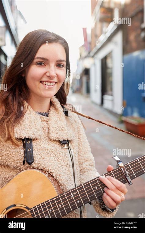 guitar, street busker, guitars, buskers Stock Photo - Alamy