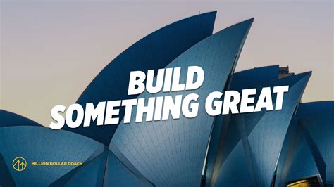 build  great million dollar coach
