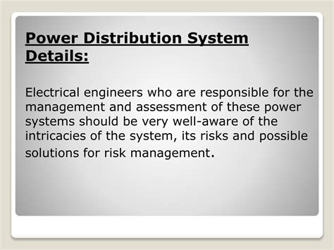 PPT - Electrical Power Distribution Systems Design PowerPoint ...