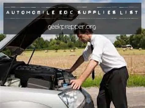 Automobile EDC Supplies List | GeekPrepper.com