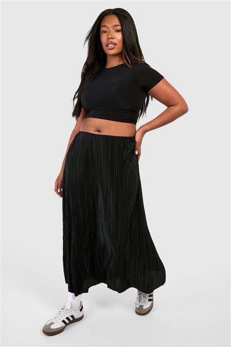 Skirts | Plus Plisse Full Midaxi Skirt | boohoo