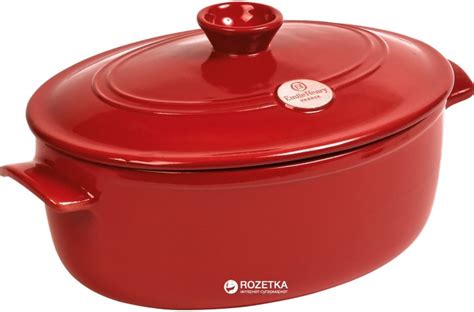 Жаровня Emile Henry Flame ceramic 6 л Красная (344560) – фото, отзывы ...