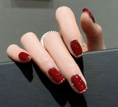 Pin by pamw on نینۆک | Fancy nails designs, Red gel nails, Trendy nails