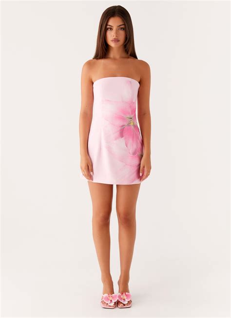 Sugar Rush Strapless Mini Dress - Pink – Peppermayo