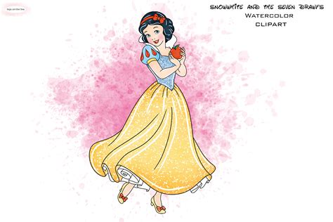Snow White Clipart, Snow White, Snow White Png, Snow White Watercolor
