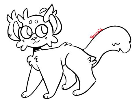 Long furred cat lineart - free to use! by SheepishJelly on DeviantArt