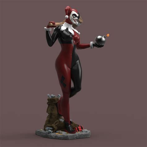 HARLEY QUINN 3D model 3D printable | CGTrader