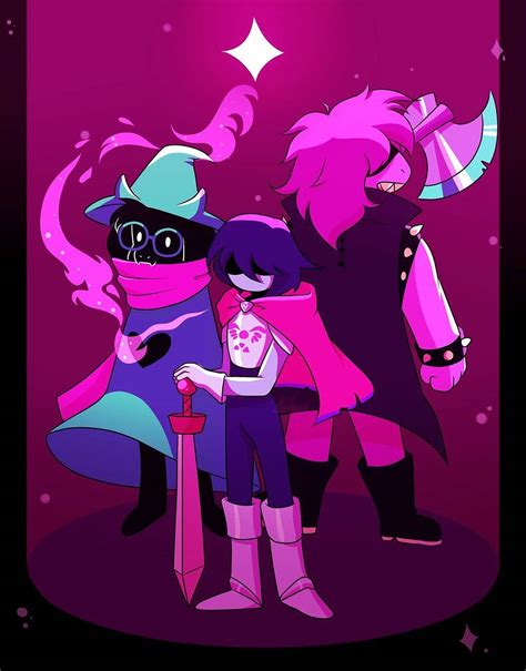 Downloaden Ralsei Kris Und Susie Wallpaper | Wallpapers.com