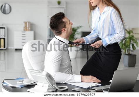 Sexy Secretary Seducing Her Boss Office Stock Photo (Edit Now) 1979629397