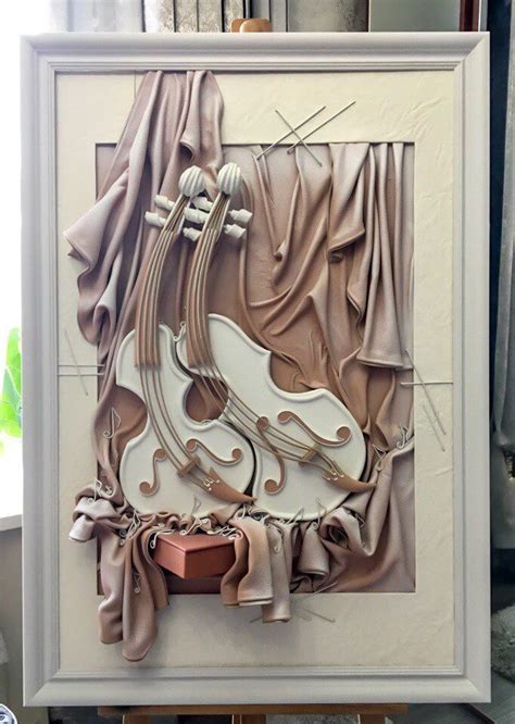 Андрей Коробейников Работа из кожи НОКТЮРН | Mixed media art canvas ...