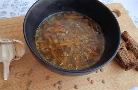 Вкусный и простой постный суп из зелёной или красной чечевицы ...