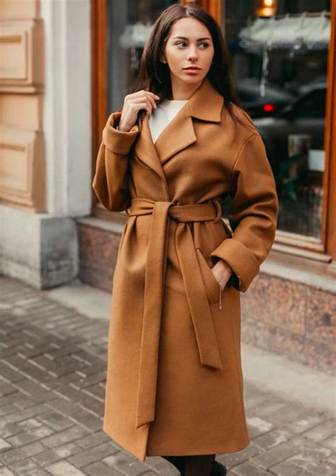 Пальто осеннее (Кэмел) купить в СПБ недорого в магазине - parka-shuba.ru