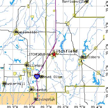 Litchfield, Illinois (IL) ~ population data, races, housing & economy