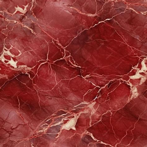 premium ai image  red marble floor   pattern  red  white