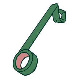 Diseño PNG Y SVG De Dispensador De Cinta Verde Con Mango Rosa. Para ...