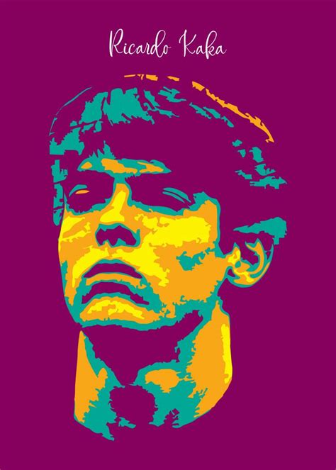 Ricardo Kaka Pop Art Pop Art Poster Print | metal posters - Displate ...