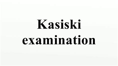 kasiski examination youtube