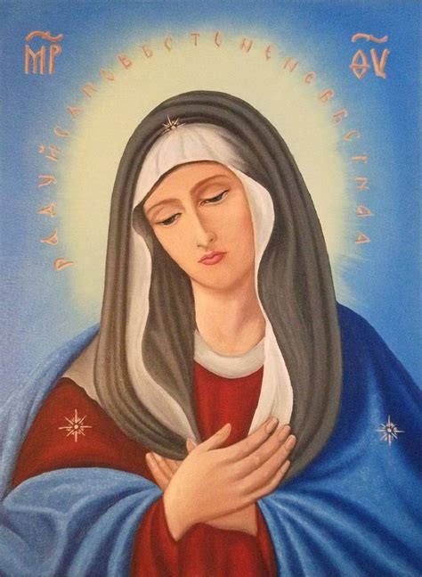 Радуйся Невесто Неневестная икона Божией Матери Drawing by Любовь ...