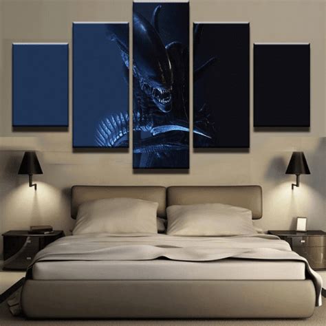 Alien-Xenomorph Movie – 5 Panel Canvas Art Wall Decor – Canvas Storm