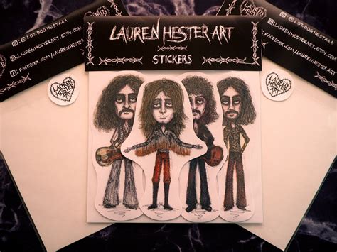 Black Sabbath Sticker Pack Ozzy Osbourne Tony Iommi Geezer | Etsy