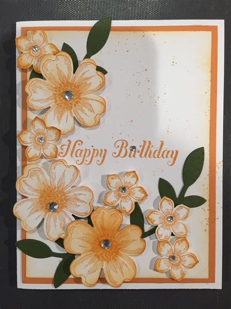 DIY Birthday Card with Floral Design