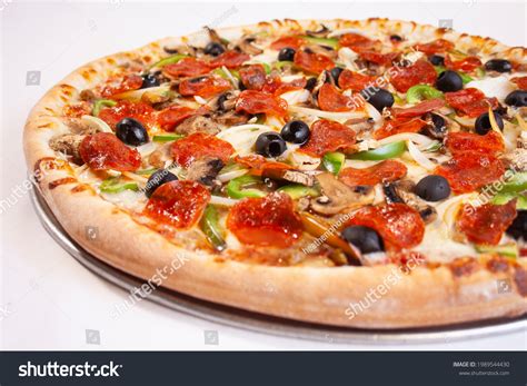 Large Whole Combo Combination Sliced Pepperoni Stock Photo 1989544430 ...