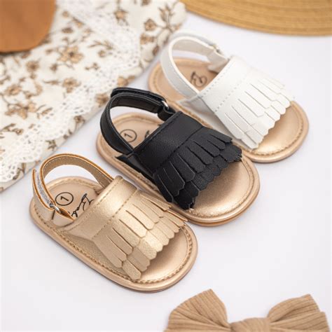 Meckior Baby Girls Shoes Infant Tassels Summer Sandals for Newborn 0-18 Months - Walmart.com