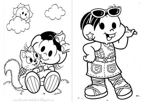Colorindo Turma Da Monica