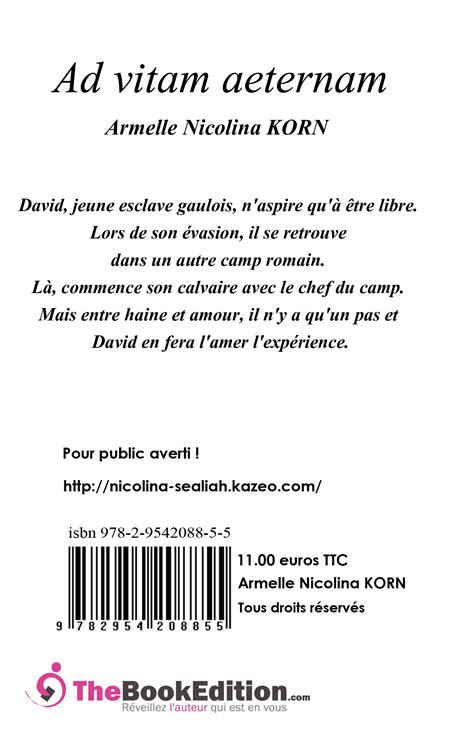 Ad vitam aeternam - Armelle Nicolina KORN
