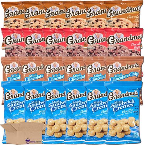 Grandma Chocolate & Vanilla Snack Variety Pack - Pack of 24 Chocolate