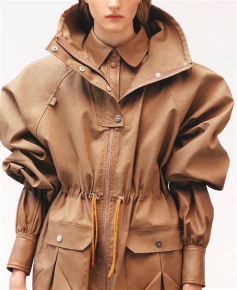 Pin by NOW WHAT on 03 Jacket | Leather shirt, Oversized parka, Ganni