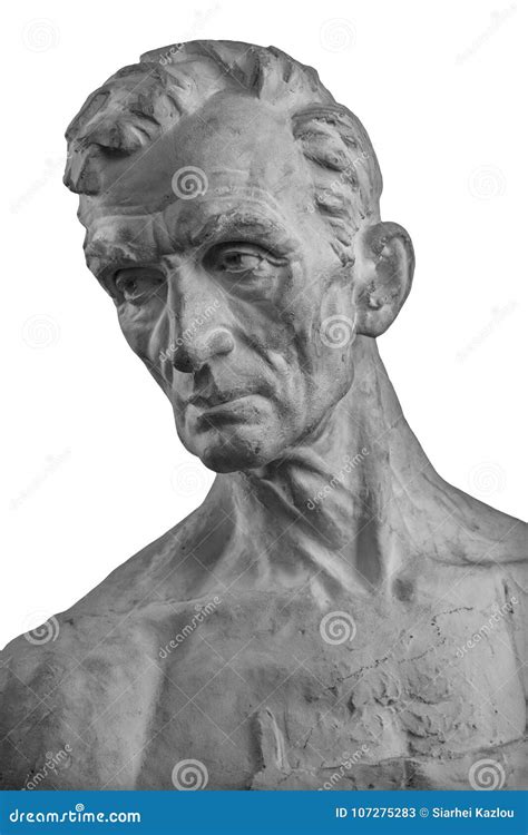 Busto Bianco Del Gesso, Ritratto Scultoreo Del Master Immagine Stock ...