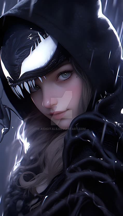 Venom Girl waifu by AiDigitals on DeviantArt
