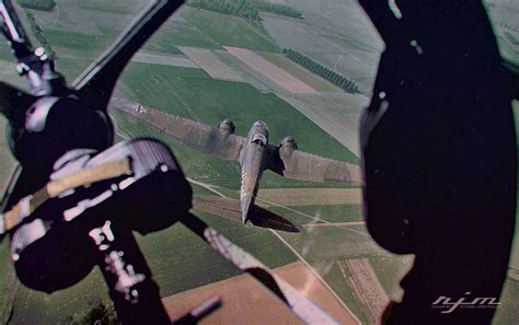 Asisbiz Heinkel He 111 front cockpit view from the navigators position ...