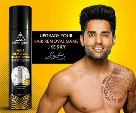 Urbangabru Hair Removal Cream Spray| Painless Hair Removal For Chest ...