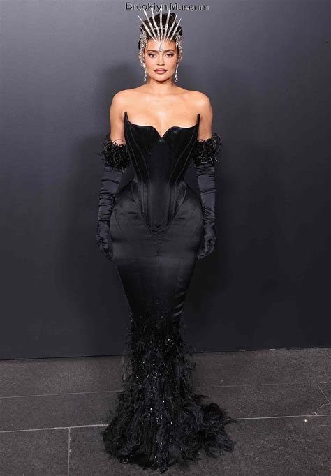 Kylie Jenner Wears Dazzling Crown at Thierry Mugler Exhibition [PHOTOS]