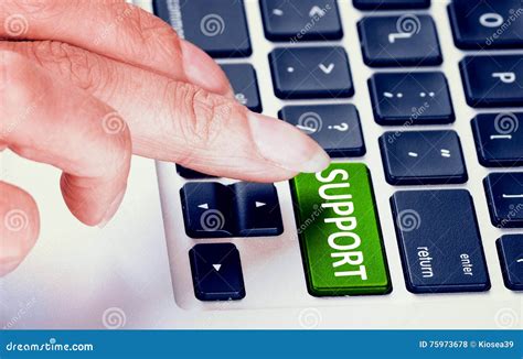 keyboard support button business concept stock photo image