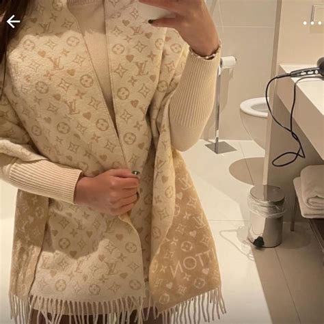 Louis Vuitton scarf Bought in store Can post... - Depop