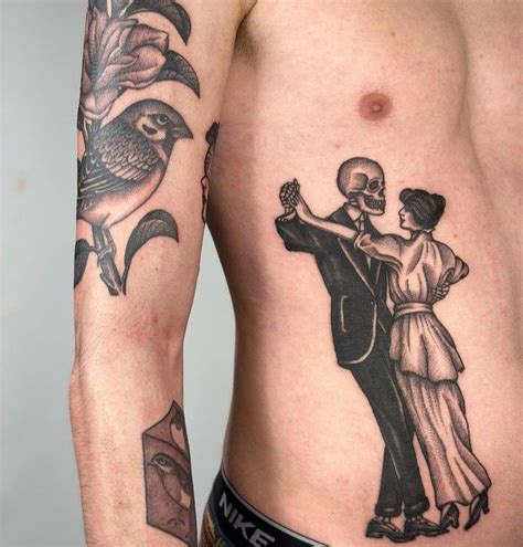 Skeleton Dance Tattoo for Guys